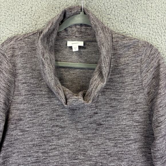 J Jill Pure Jill Dress Medium Lagenlook Minimalist Career Cowl Neck Knit Pockets - Picture 2 of 9